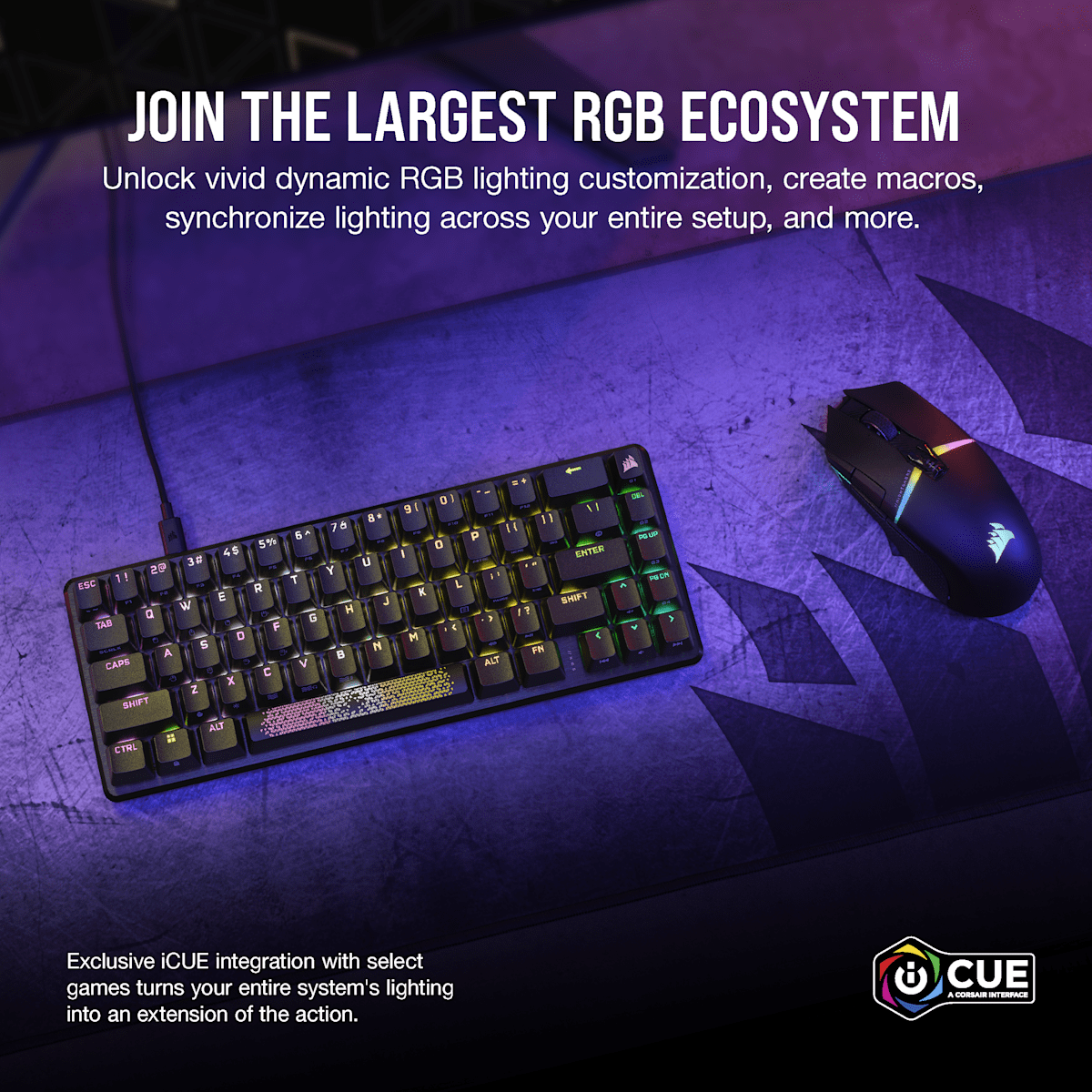 Corsair K65 Pro Mini Rgb 65% Optical-Mechanical Gaming Keyboard, цвет: Чёрный — фото 6