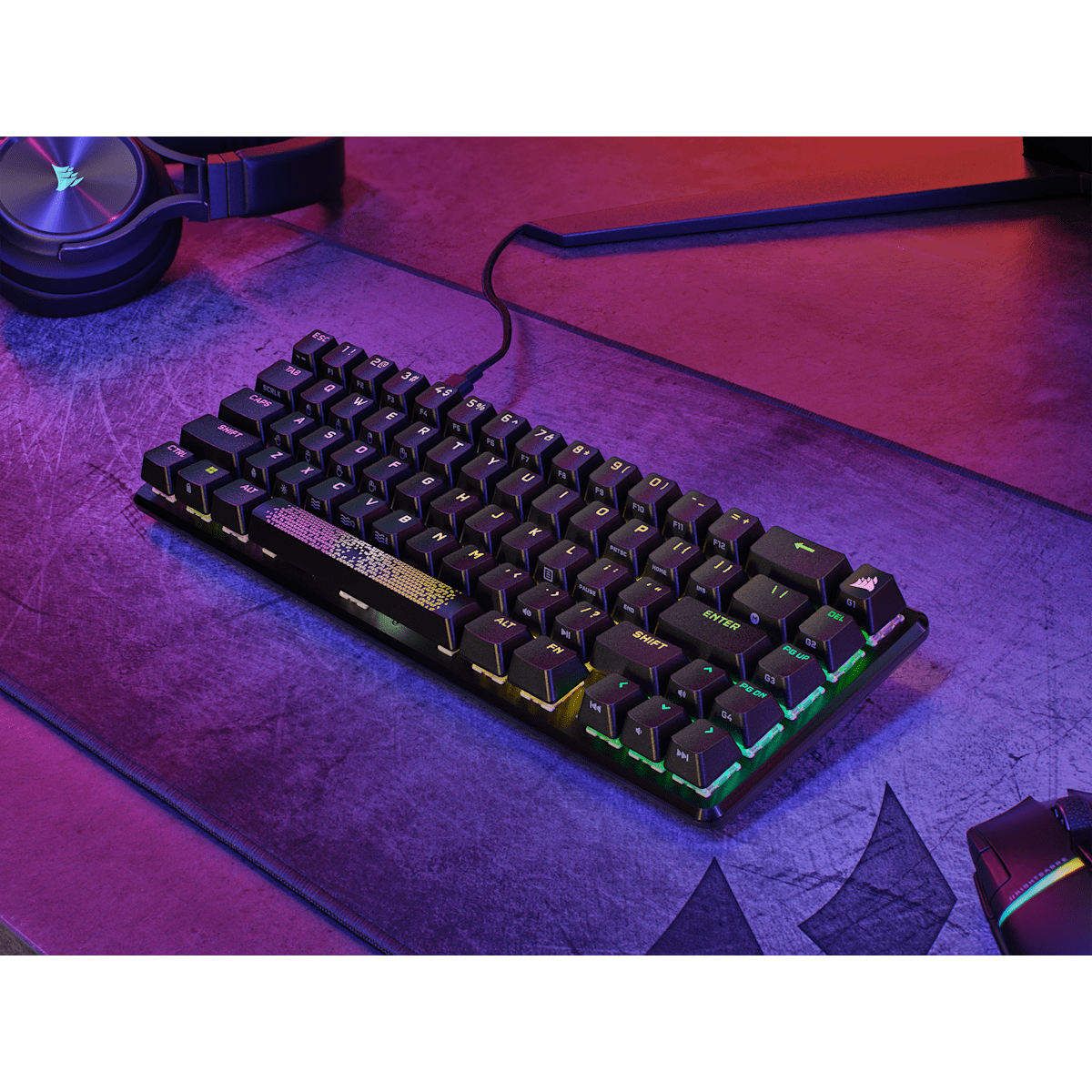 Corsair K65 Pro Mini Rgb 65% Optical-Mechanical Gaming Keyboard, цвет: Чёрный — фото 8