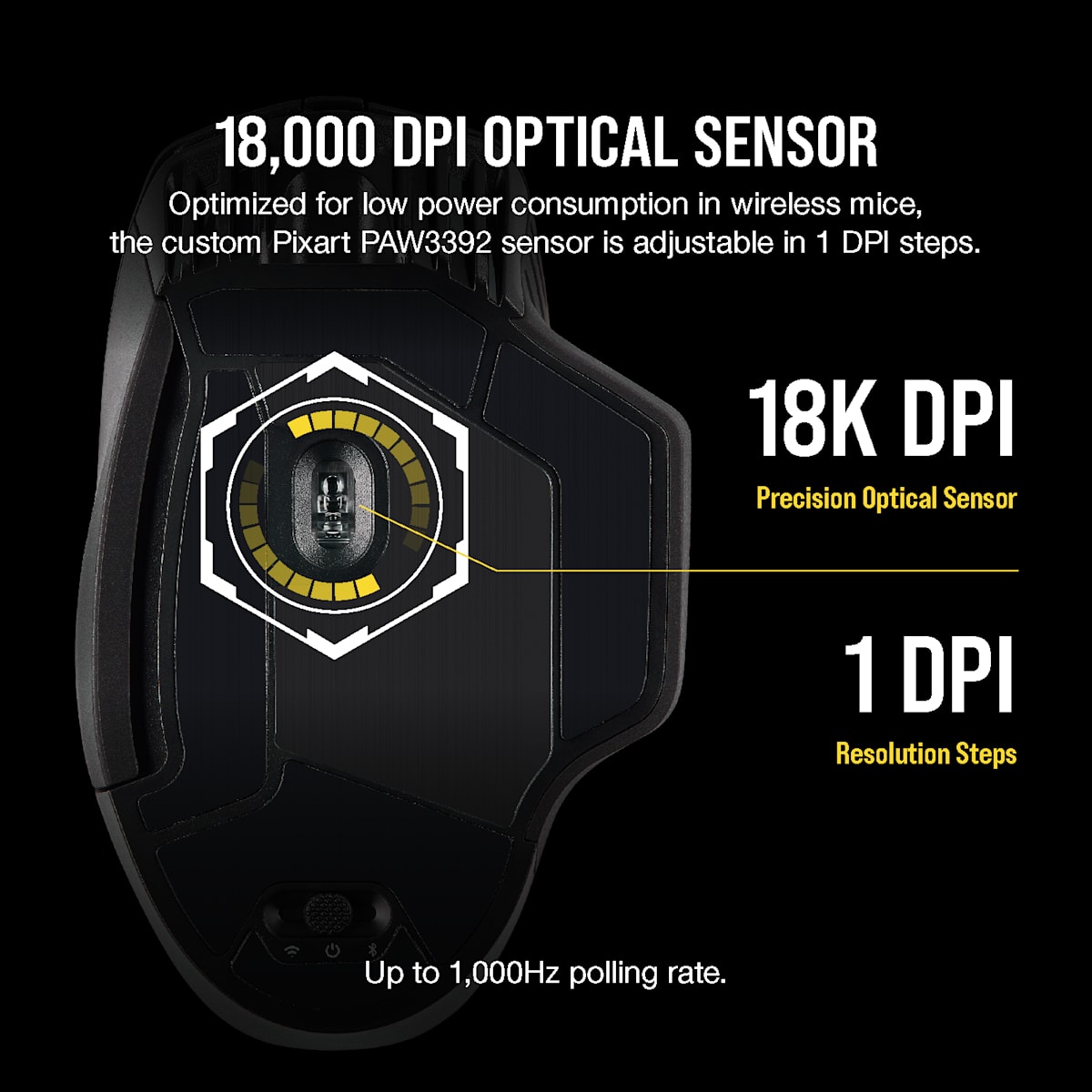 Corsair Dark Core Rgb Pro Wireless Gaming Mouse — фото 4