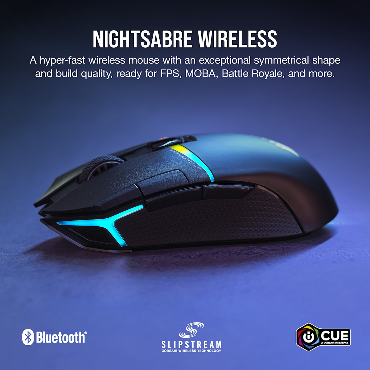 Corsair Nightsabre Wireless Rgb Gaming Mouse — фото 2