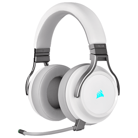 Corsair Virtuoso Rgb Wireless High-Fidelity Gaming Headset, цвет: Белый