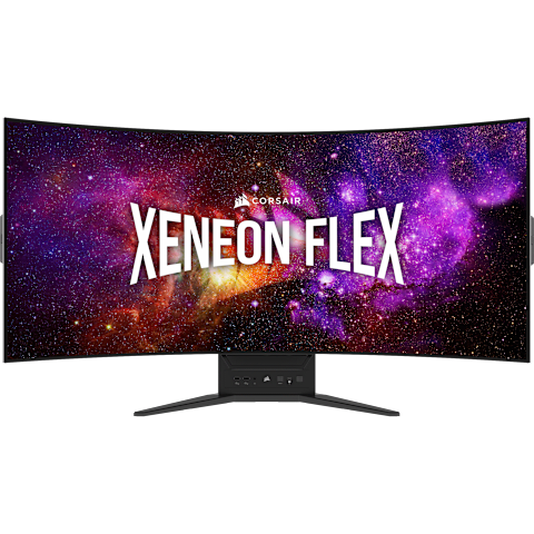 Corsair Xeneon Flex 45WQHD240 45-Inch Bendable Gaming Monitor, 3440 x 1440, 240Hz, 0.03ms GtG, HDR with 1000nit Peak Brightness, 1.5M:1 Contrast Ratio, 1.07 Billion Colors