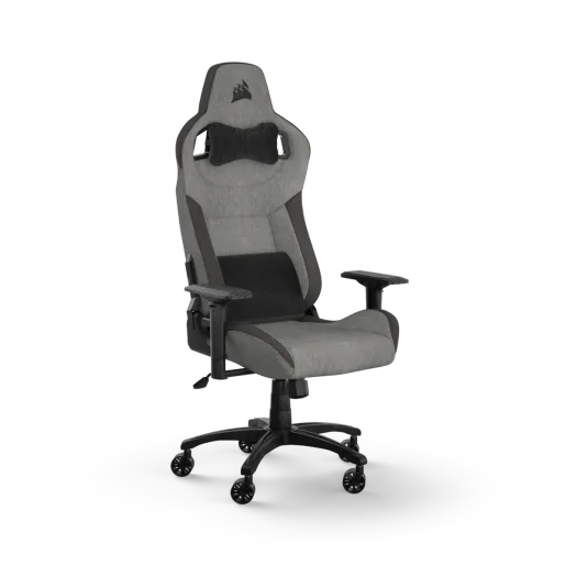 CORSAIR T3 RUSH Fabric Gaming Chair (2023) - Grey/Charcoal