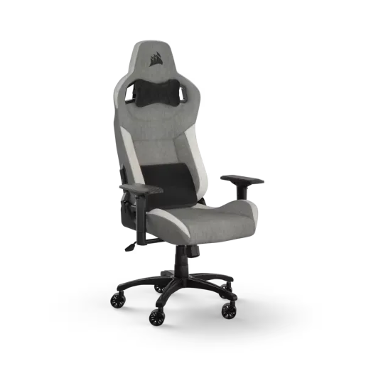 CORSAIR T3 RUSH Fabric Gaming Chair (2023) - Grey/White