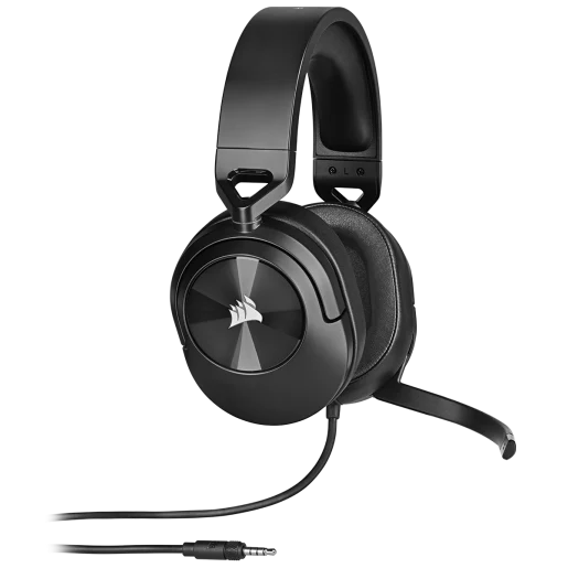 CORSAIR Auriculares para juegos con cable HS55 STEREO, carbón (EU)