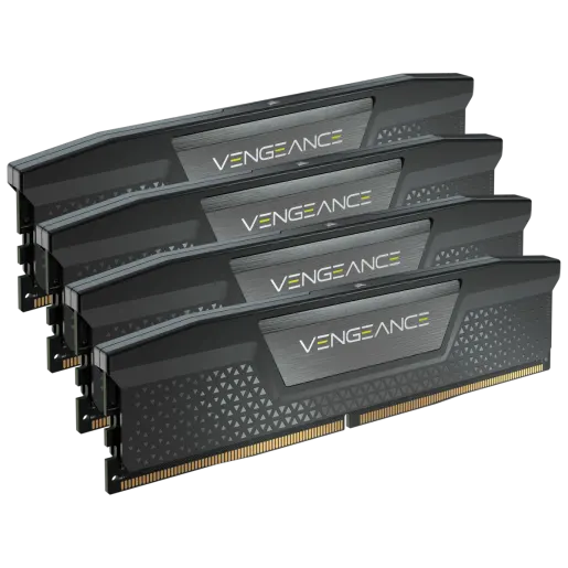 CORSAIR VENGEANCE® 64GB (4x16GB) DDR5 DRAM 6400MT/s CL32 Memory Kit - Black
