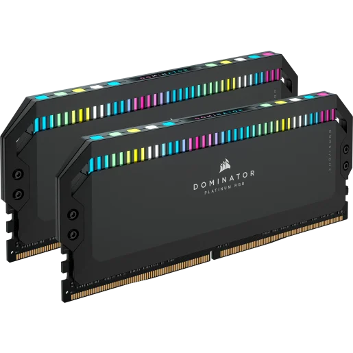 CORSAIR DOMINATOR® PLATINUM RGB 32GB (2x16GB) DDR5 DRAM 5200MT/s CL40 Memory Kit - Black