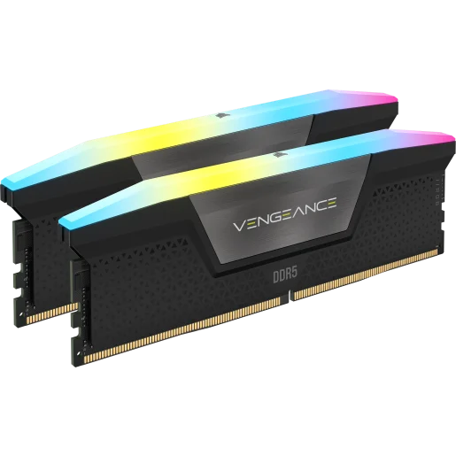 Corsair VENGEANCE® RGB 32GB (2x16GB) DDR5 DRAM 6000MHz C36 Memory Kit - Black