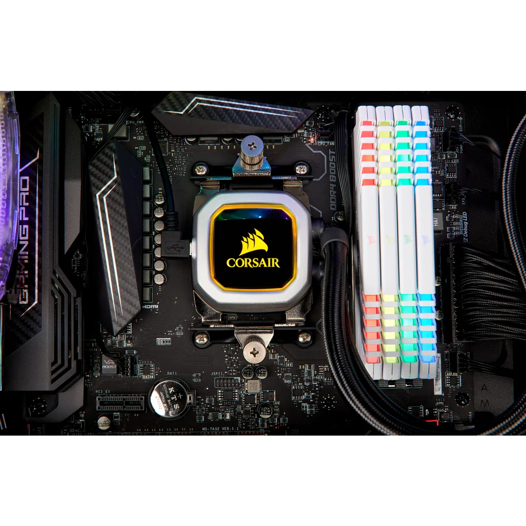 Corsair Hydro Series H100i PRO RGB 240mm Liquid CPU Cooler - Image 2