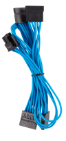 Chargeur et câble d'alimentation PC Corsair Premium individually sleeved  (Type 4, Generation 5) - Câble d'alimentation - 12VHPWR (F) pour  Alimentation PCIe de 8 broches (F) - plat - blanc et