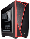 CAJA CORSAIR SPEC 04 NEGRA-ROJO VIDRIO TEMPLADO - Quaddrix Technology S.A.S