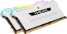 VENGEANCE RGB PRO SL 32GB (2x16GB) DDR4 DRAM Up To 3200MHz C16 Memory Kit – White