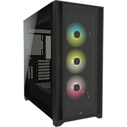 iCUE 5000X RGB Tempered Glass Mid-Tower ATX PC Smart Case — Black