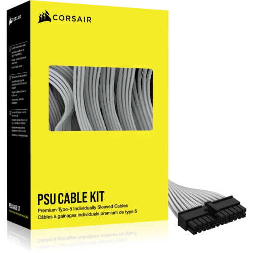 Corsair - Starter gainés - blanc - Câble tuning PC - Rue du Commerce
