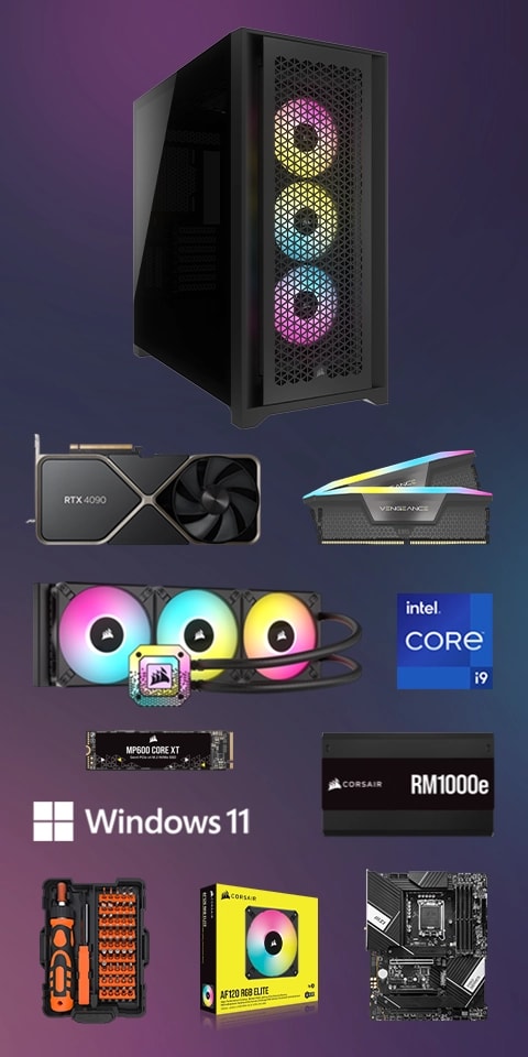 PRC Creator/Streamer/Gamer Desktop PC i9-13900K 32GB RTX 4090 24GB 2TB M.2  W11