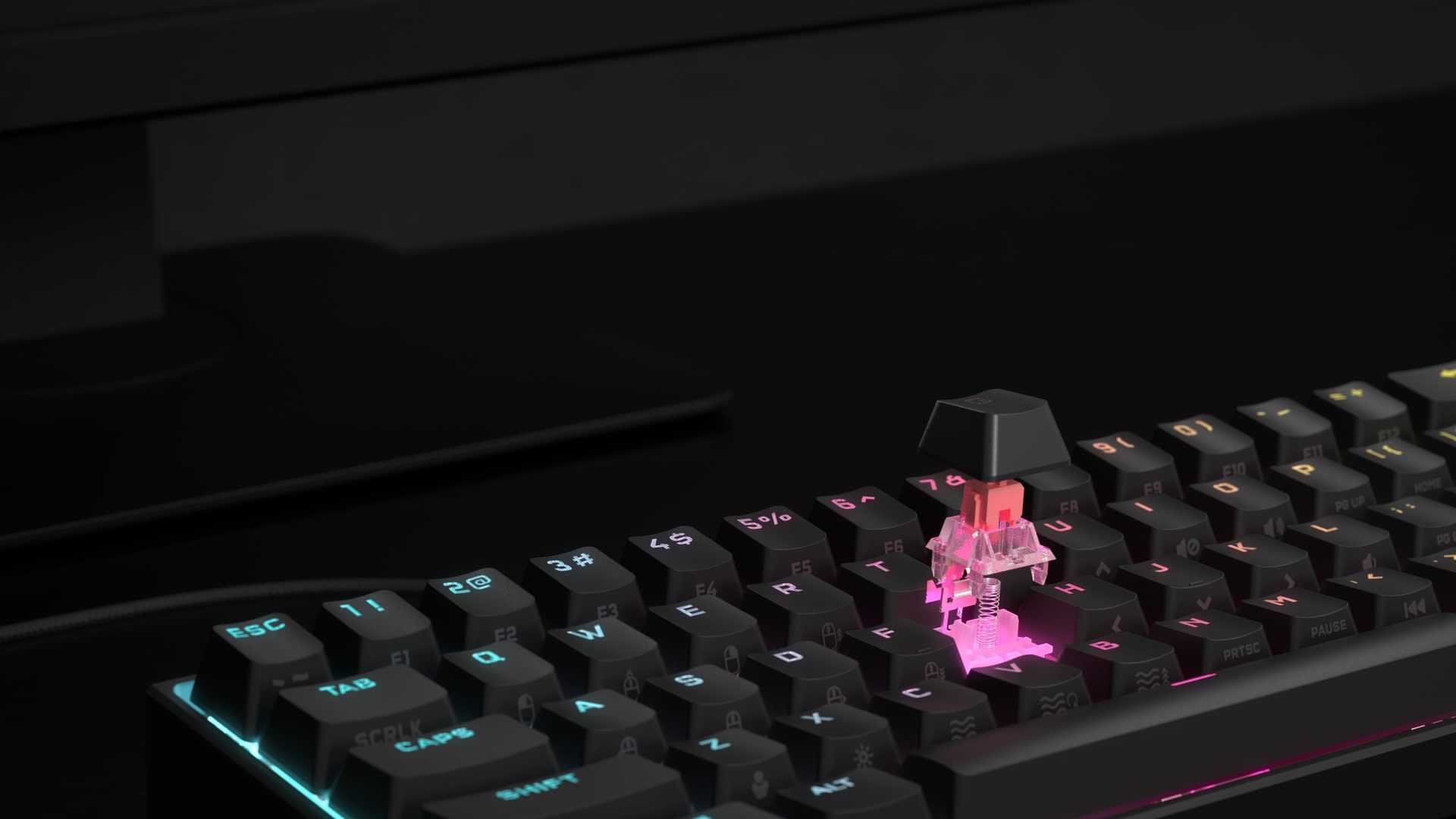 K65 RGB MINI 60% Mechanical Gaming Keyboard — CHERRY MX 