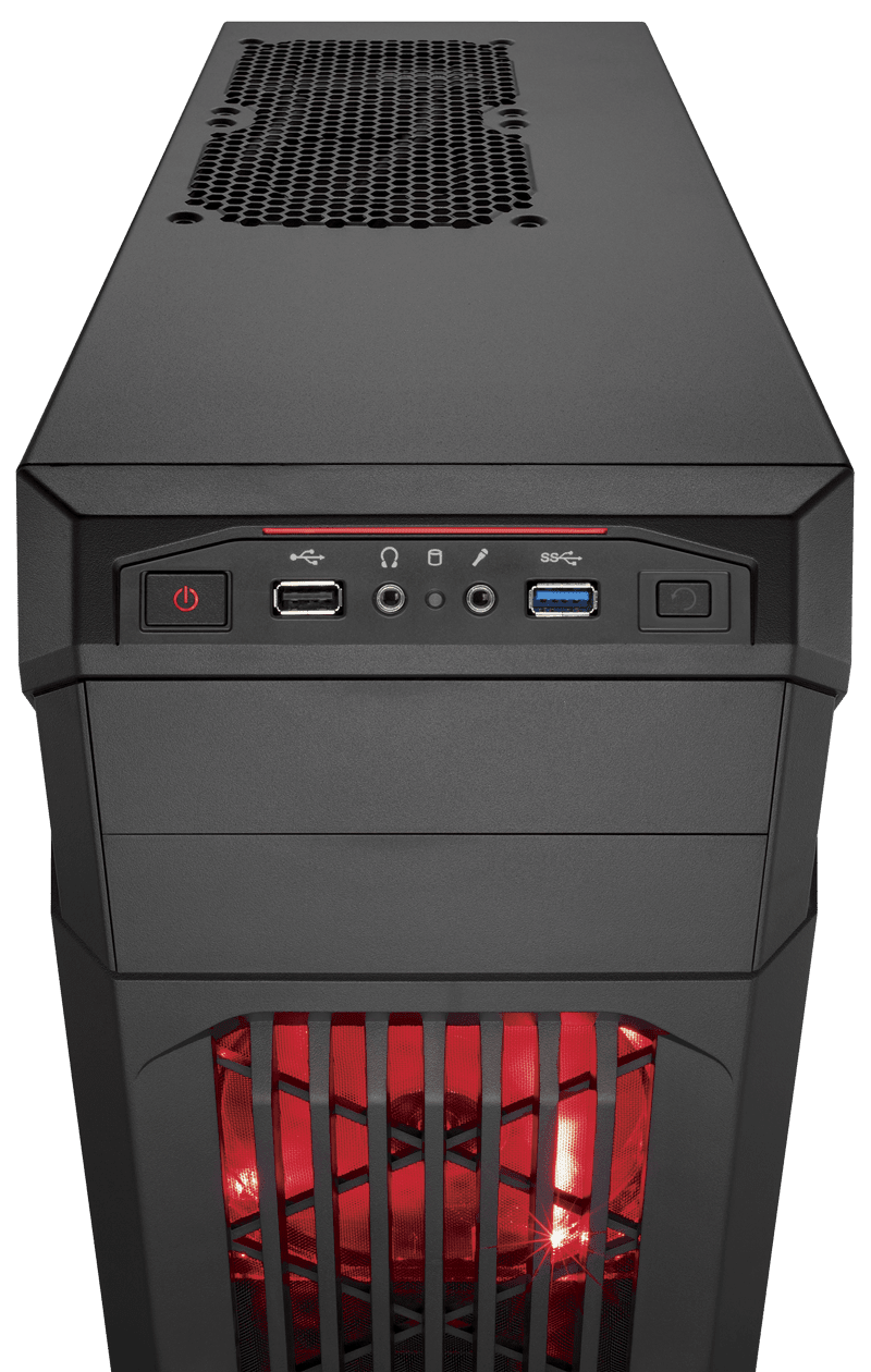 Carbide Series™ SPEC-01 Red Mid-Tower Gaming Case