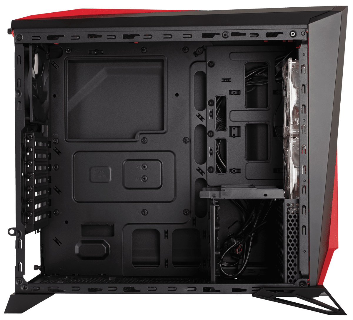 Carbide Series™ Mid-Tower Gaming Case — Black/Red