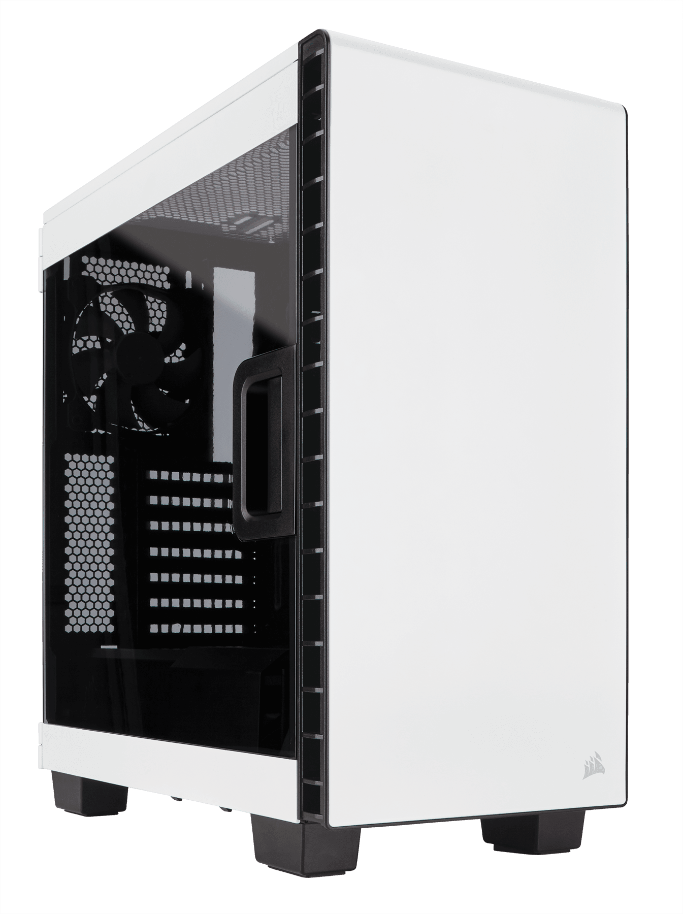 Due trekant panik Carbide Series™ Clear 400C Compact Mid-Tower Case — White