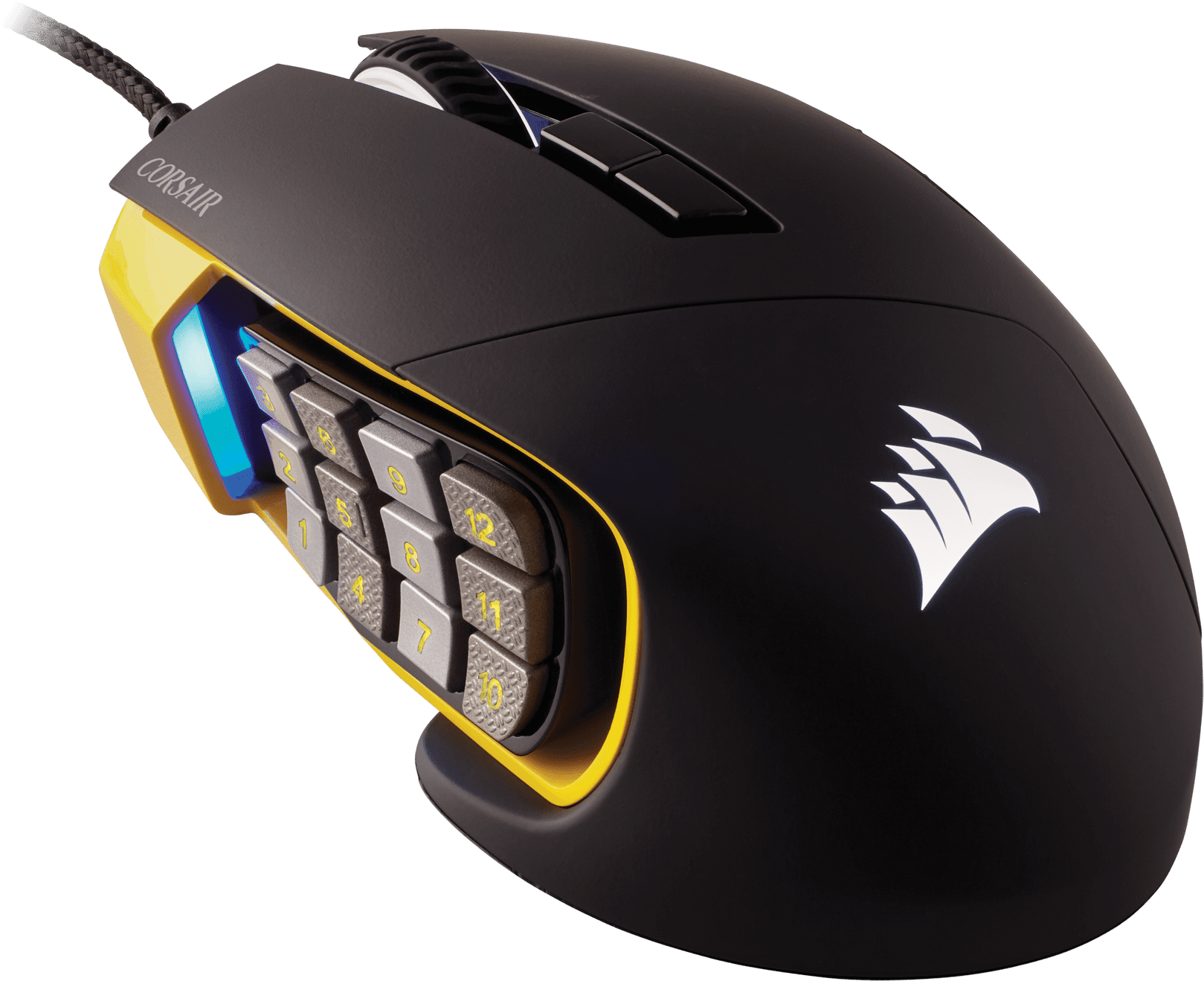 PRO RGB Optical MOBA/MMO Gaming Mouse — Yellow