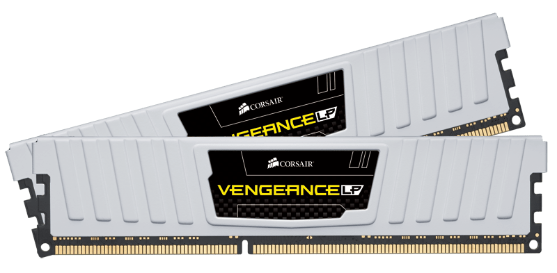 Vengeance® Low Profile White — 1.35V 8GB Dual Channel DDR3L Memory Kit