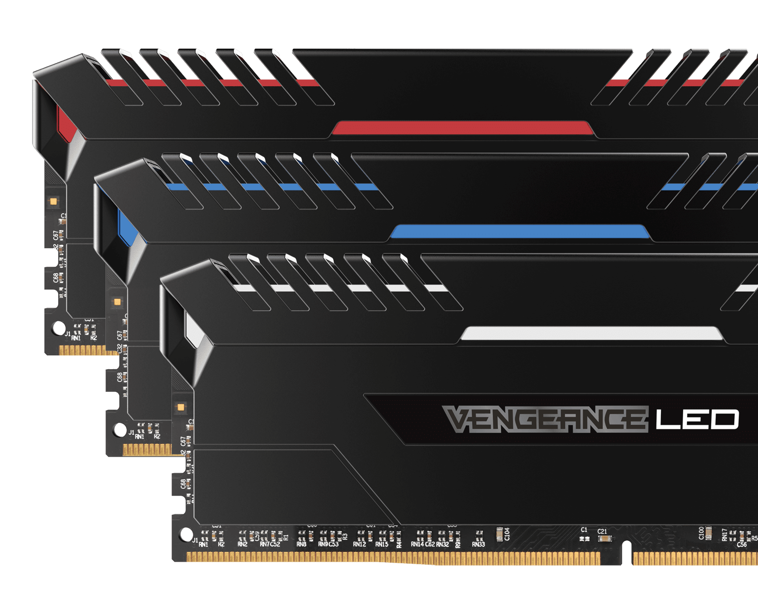 VENGEANCE® LED (2 x DRAM 3200MHz C16 Memory Kit - Red