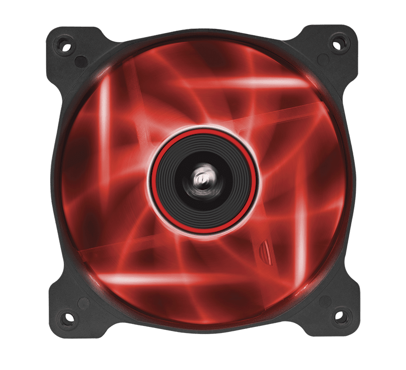 Air Series™ AF120 LED Red Quiet Edition High Airflow 120mm Fan - Twin Pack