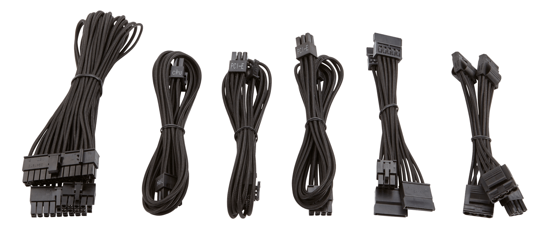 SF Sleeved PSU Cable - Black