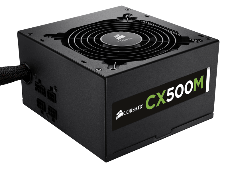 CX Series™ Modular CX500M Power Supply — 500 Watt PLUS® Bronze Certified