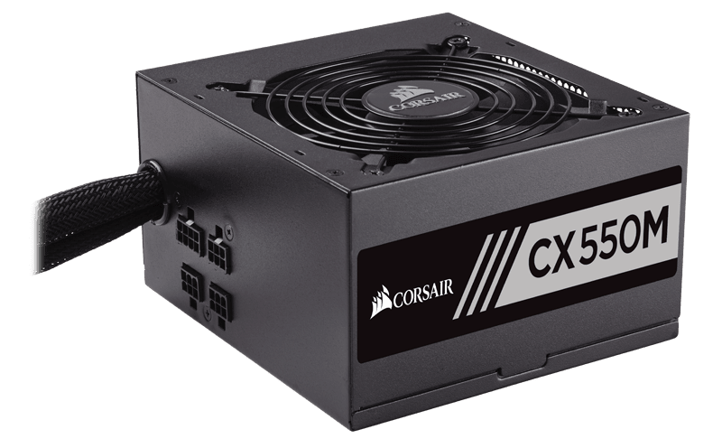 Electrify vest Ride CX Series™ CX550M — 550 Watt 80 PLUS® Bronze Certified Modular ATX PSU