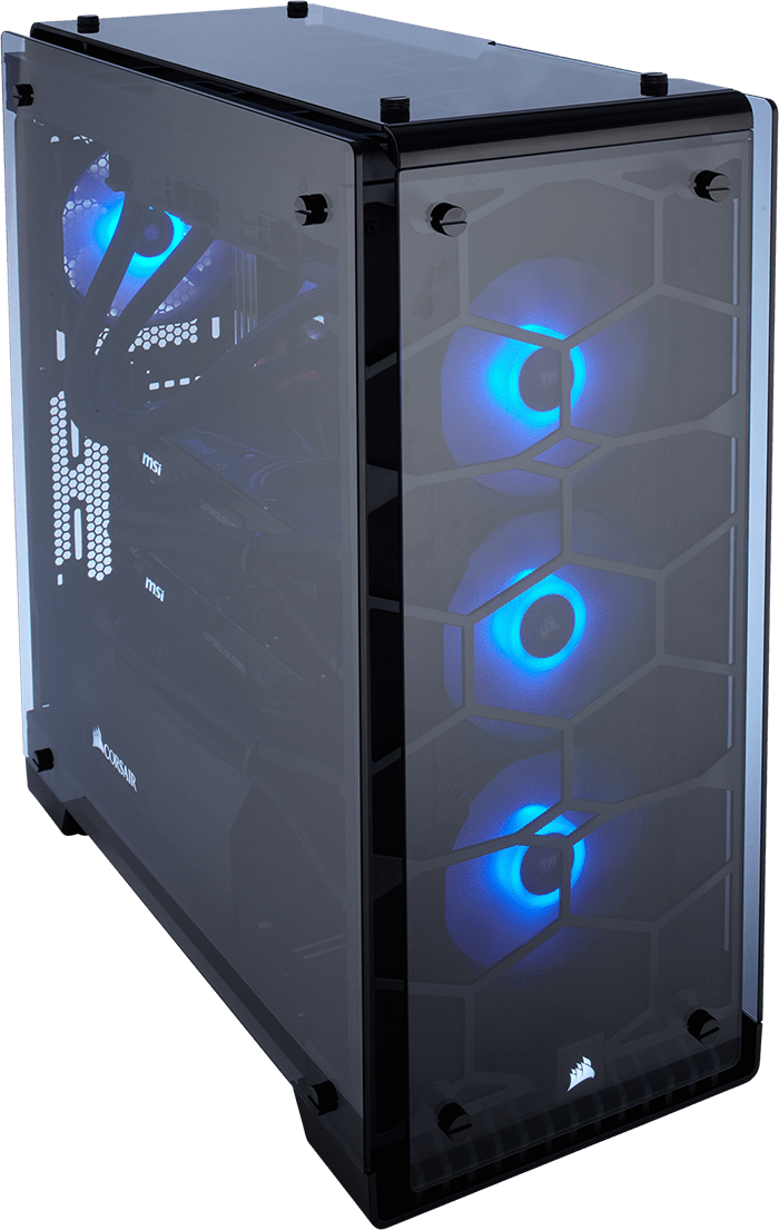 Crystal Series™ RGB ATX Mid-Tower — Black
