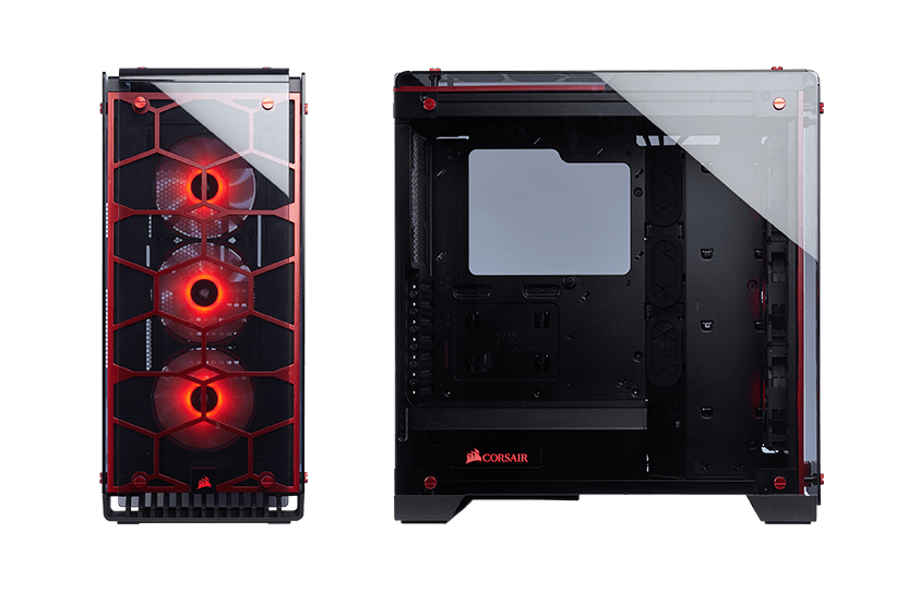 Crystal Series™ 570X RGB Mid-Tower — Red