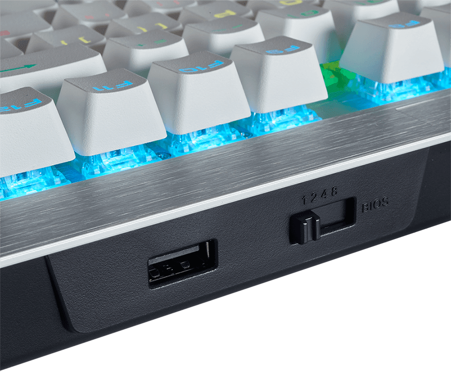 K70 RGB SE RAPIDFIRE Mechanical Gaming Keyboard with White PBT Keycaps