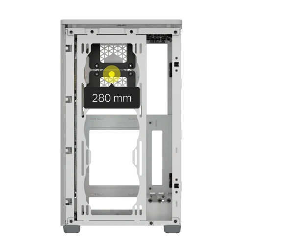 2000D RGB AIRFLOW Mini-ITX PC Case - White