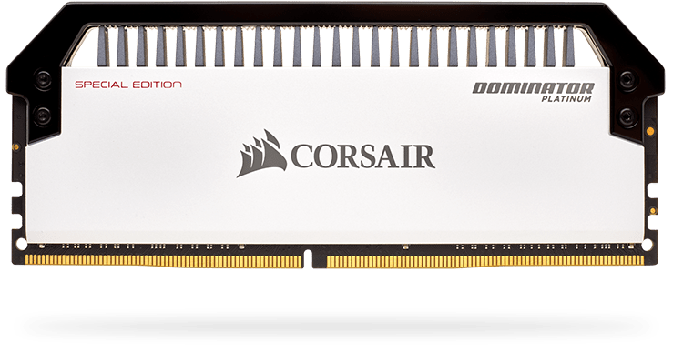 DOMINATOR® PLATINUM RGB 32GB x 8GB) DDR4 DRAM 3200MHz C16 Memory Kit — White