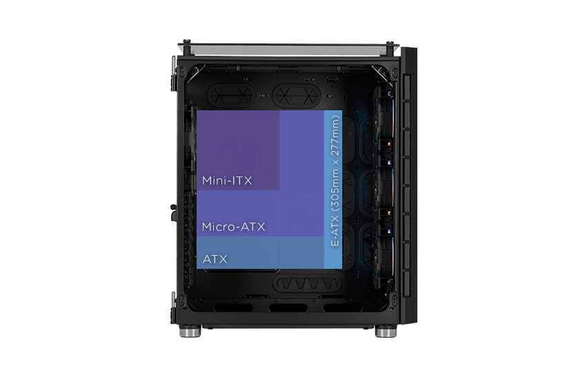 Corsair Crystal 680X RGB - Black - Boîtier PC - Garantie 3 ans