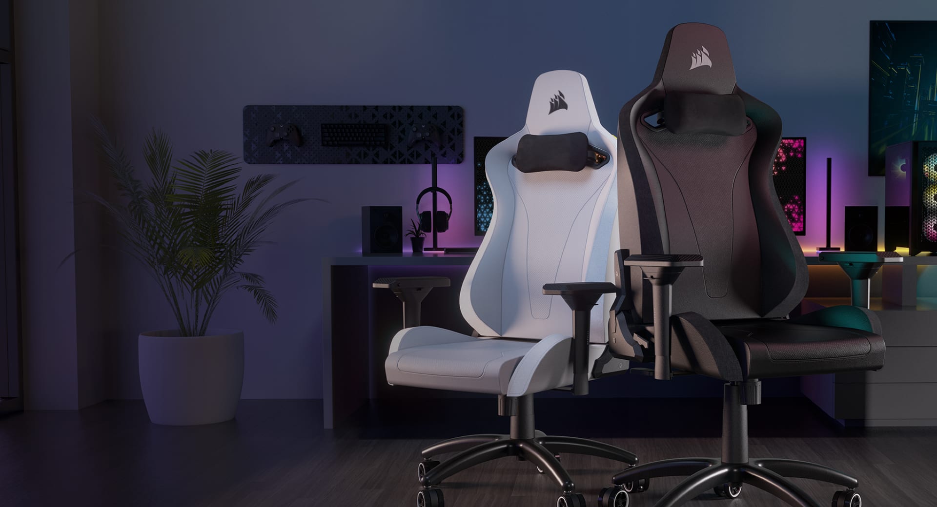 Corsair TC60 Fabric Gaming Chair - Relaxed Fit - Grey - Cezor