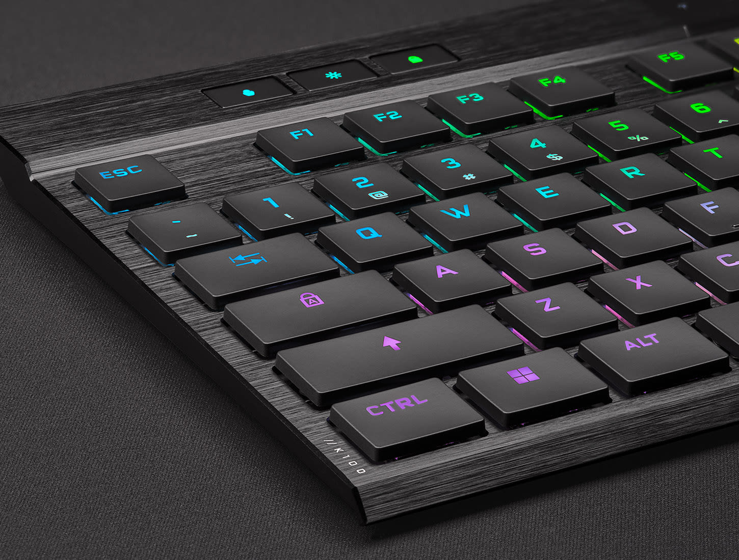 Clavier Corsair gaming mécanique ultrafin K100 AIR WIRELESS RGB - Clavier  gaming mécanique ultrafin K100 AIR WIRELESS RGB