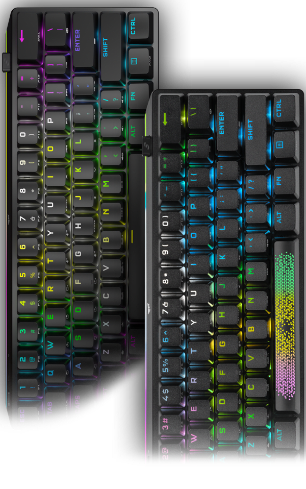 front of k70 wireless keyboard