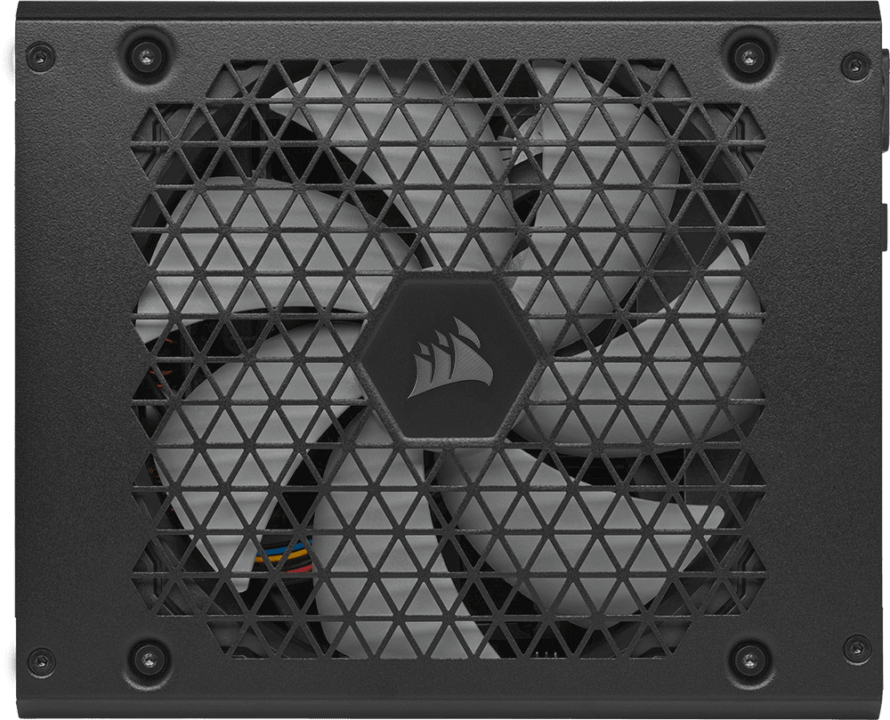 A top view of the fan in the fully modular PSU. 