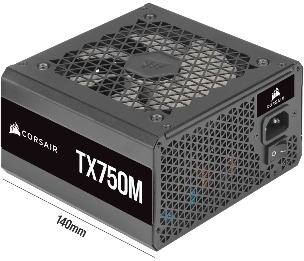 Series™ TX750M — 750 Watt 80 PLUS Gold Semi Modular PSU
