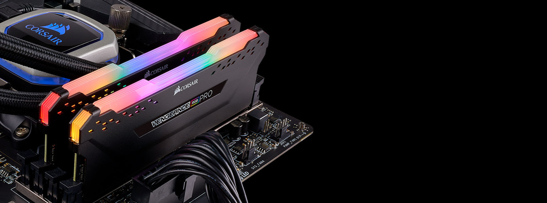 VENGEANCE® RGB PRO 32GB (4 x 8GB) DDR4 DRAM 2666MHz C16 Memory Kit