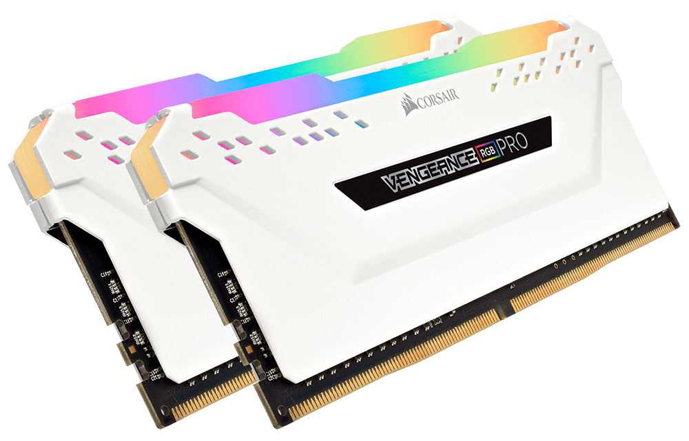 VENGEANCE® RGB PRO 16GB (2 x 8GB) DRAM 2666MHz Kit — White