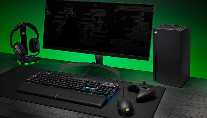 Gaming Set: Gaming Keyboard, Headset, Mouse GREEN