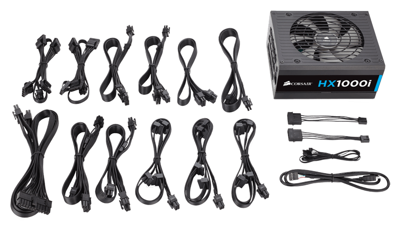 HXi Series™ HX1000i High-Performance ATX Power Supply — 1000 Watt