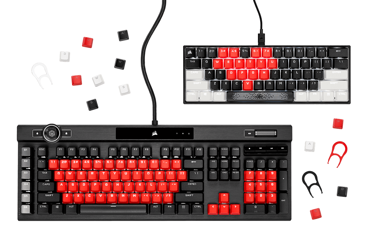 CORSAIR PBT DOUBLE-SHOT PRO - Set de touches pour clavier - Blanc