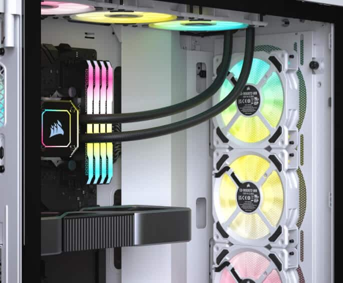 CORSAIR iCUE 5000T RGB Mid-Tower ATX - Carcasa para PC, 208 LED RGB  direccionables individualmente, se adapta a múltiples radiadores de 14.173  in