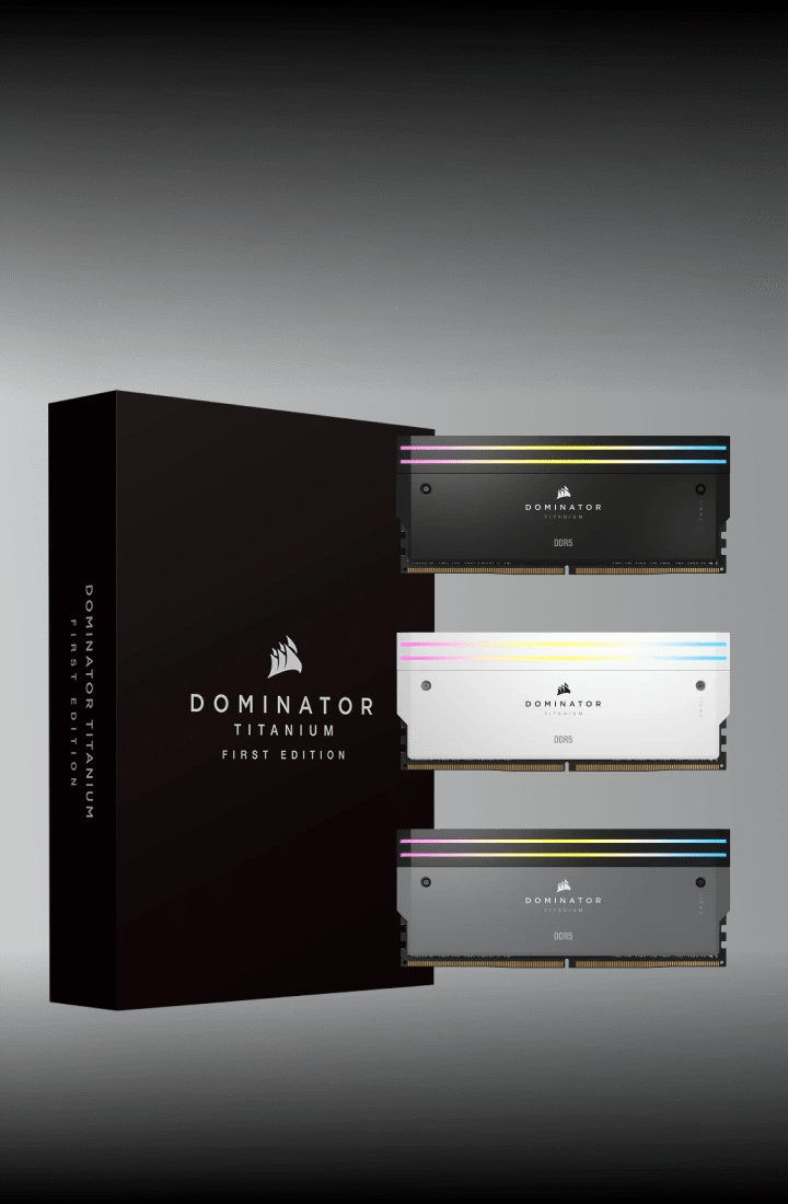 CORSAIR Dominator Titanium RGB DDR5 RAM 48GB (2x24GB) DDR5 7200MHz
