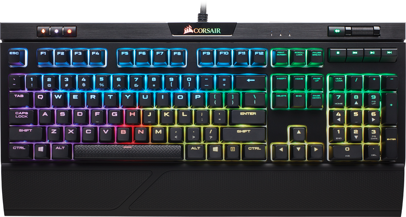 K70 RGB MK.2 Low Profile RAPIDFIRE Mechanical Gaming Keyboard — MX Low Profile Speed