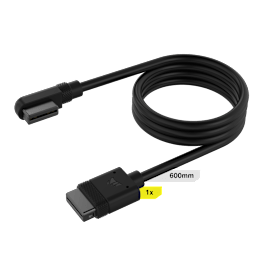 iCUE LINK Cable, 1x 600mm with Straight/Slim 90° connectors, Black